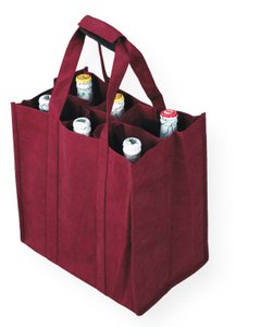Non Woven PP 6 bottle Wine bag