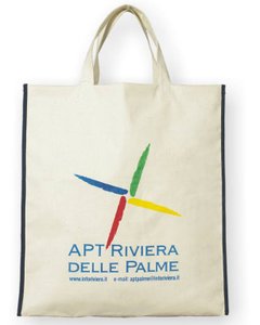 PE coated tote bag .